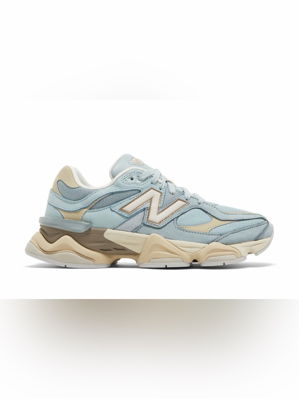 New Balance 9060 Women's Pale Blue & Cream Retro Runner Sneakers